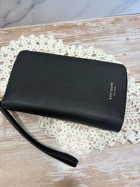 ♠️ kate spade cameron zip leather wristlet folio case ♠️